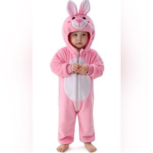 Adorable Pink Bunny Kids Costume
